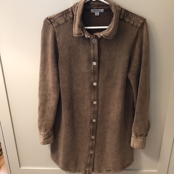 PBJ Blues Long Jacket with Matching Scarf. - Picture 3 of 9